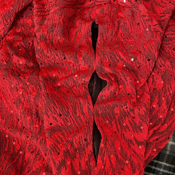 Dress Barn sparkly red top sz XL - NWT - Picture 8 of 9